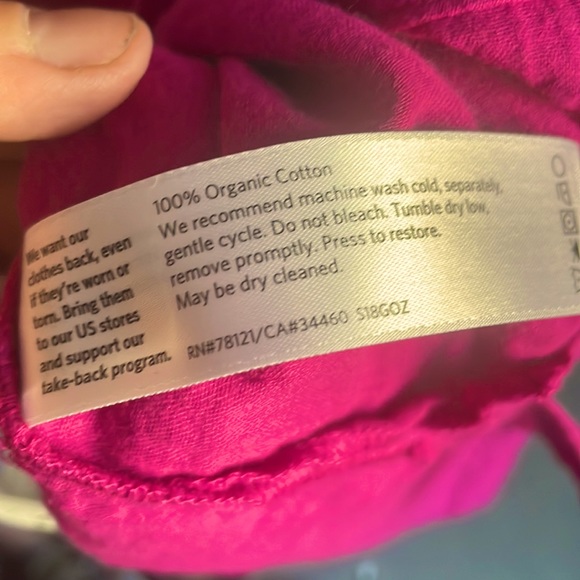 100% to CHARITY XL Eileen Fisher Organic Cotton Super Soft tunic dress coverup - Picture 3 of 5